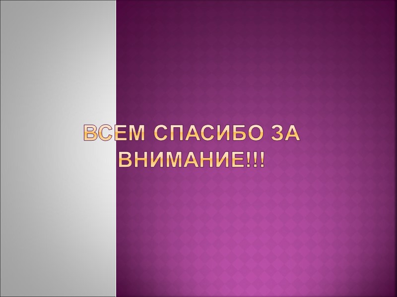 Всем спасибо за внимание!!!